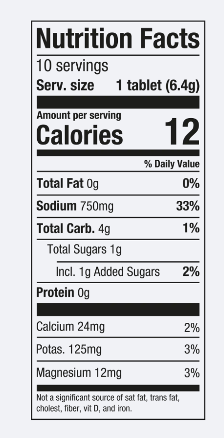 PH 1500 Electrolyte Tablets