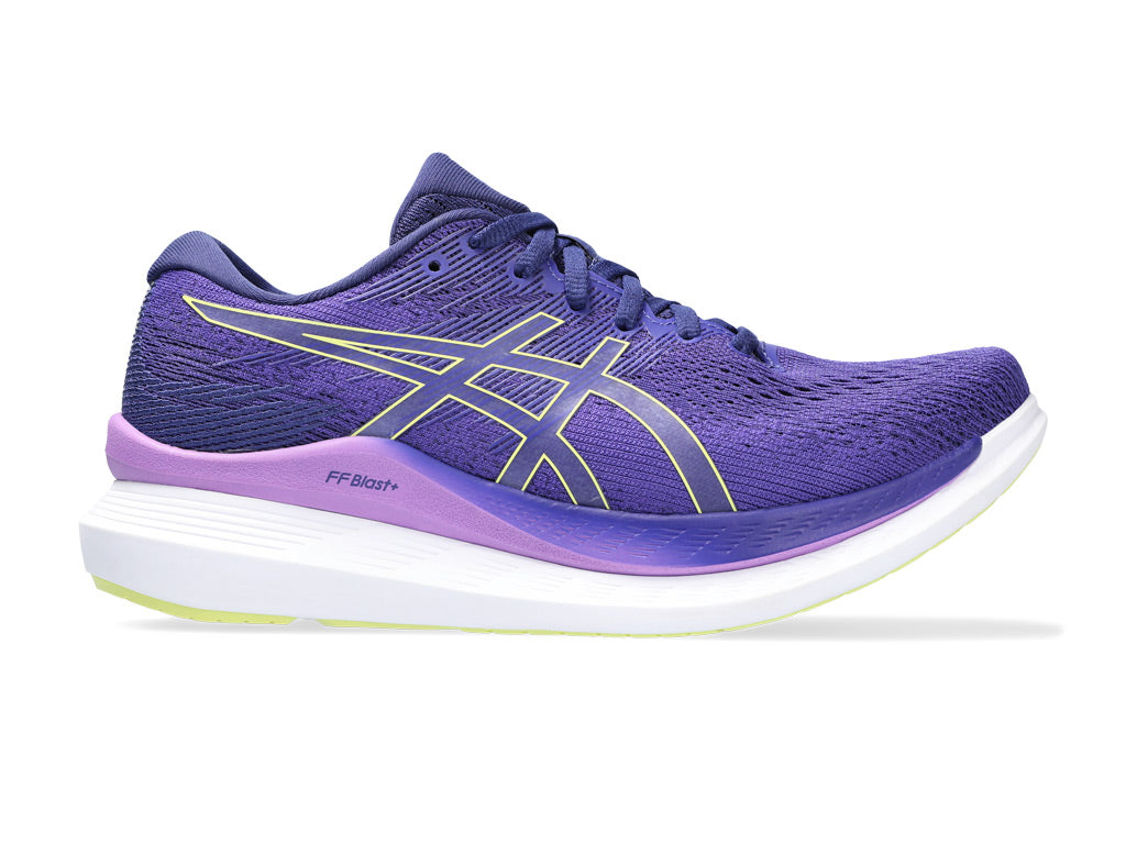 Women's - Asics Glideride 3 - Dive Blue/Eggplant - SoleScience