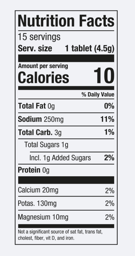 PH 500 Electrolyte Tablets