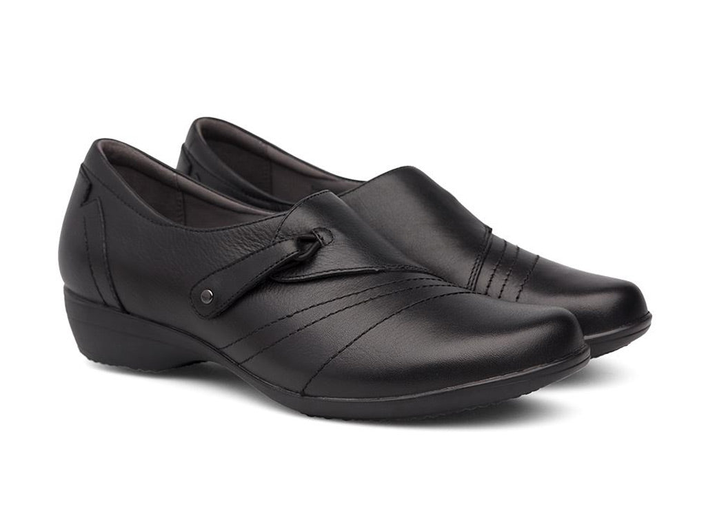 Dansko francesca best sale black milled nappa