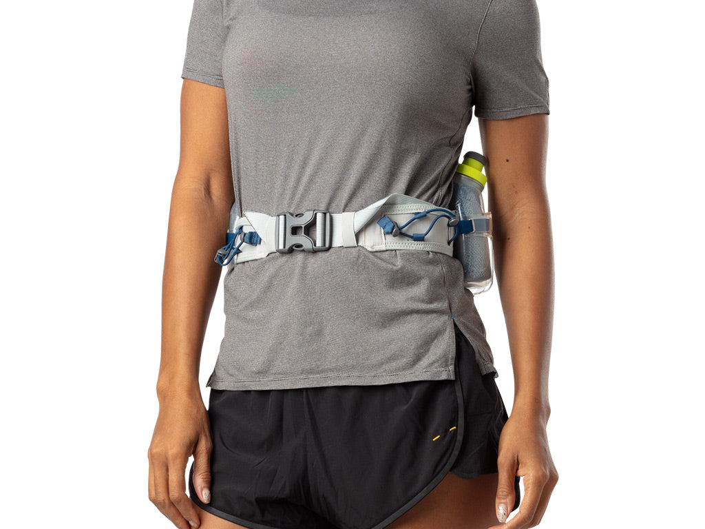 Trail Mix Plus Insulated Hydration Belt - Vap Grey/Mar Blue - SoleScience Trail Mix Plus Insulated Hydration Belt - Vap Grey/Mar Blue - SoleScience