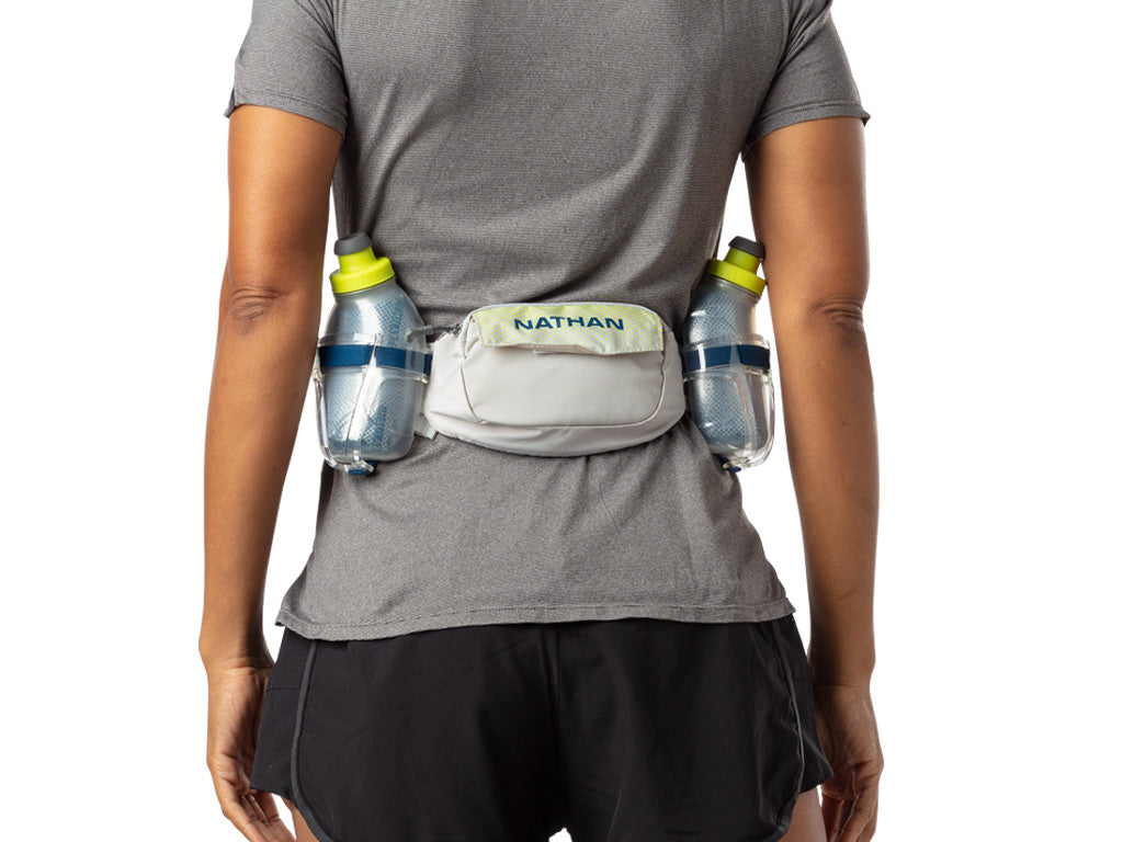 Trail Mix Plus Insulated Hydration Belt - Vap Grey/Mar Blue - SoleScience Trail Mix Plus Insulated Hydration Belt - Vap Grey/Mar Blue - SoleScience