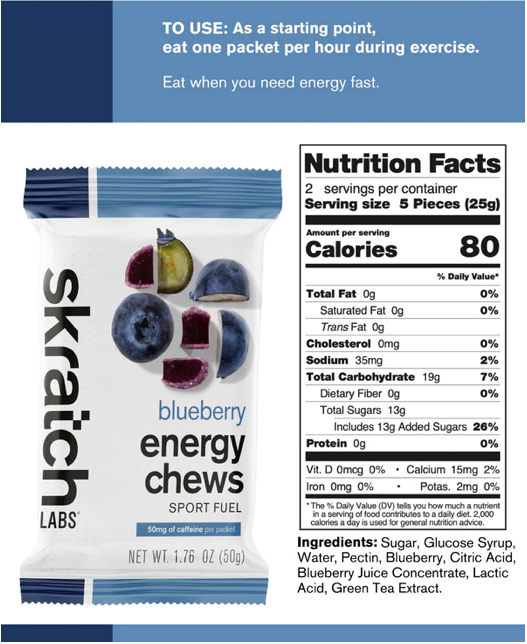 Skratch Labs Energy Chews Sport Fuel