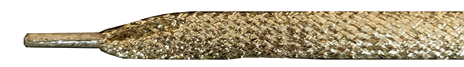 Volant James Flat Thick Lace - Gold Glitter