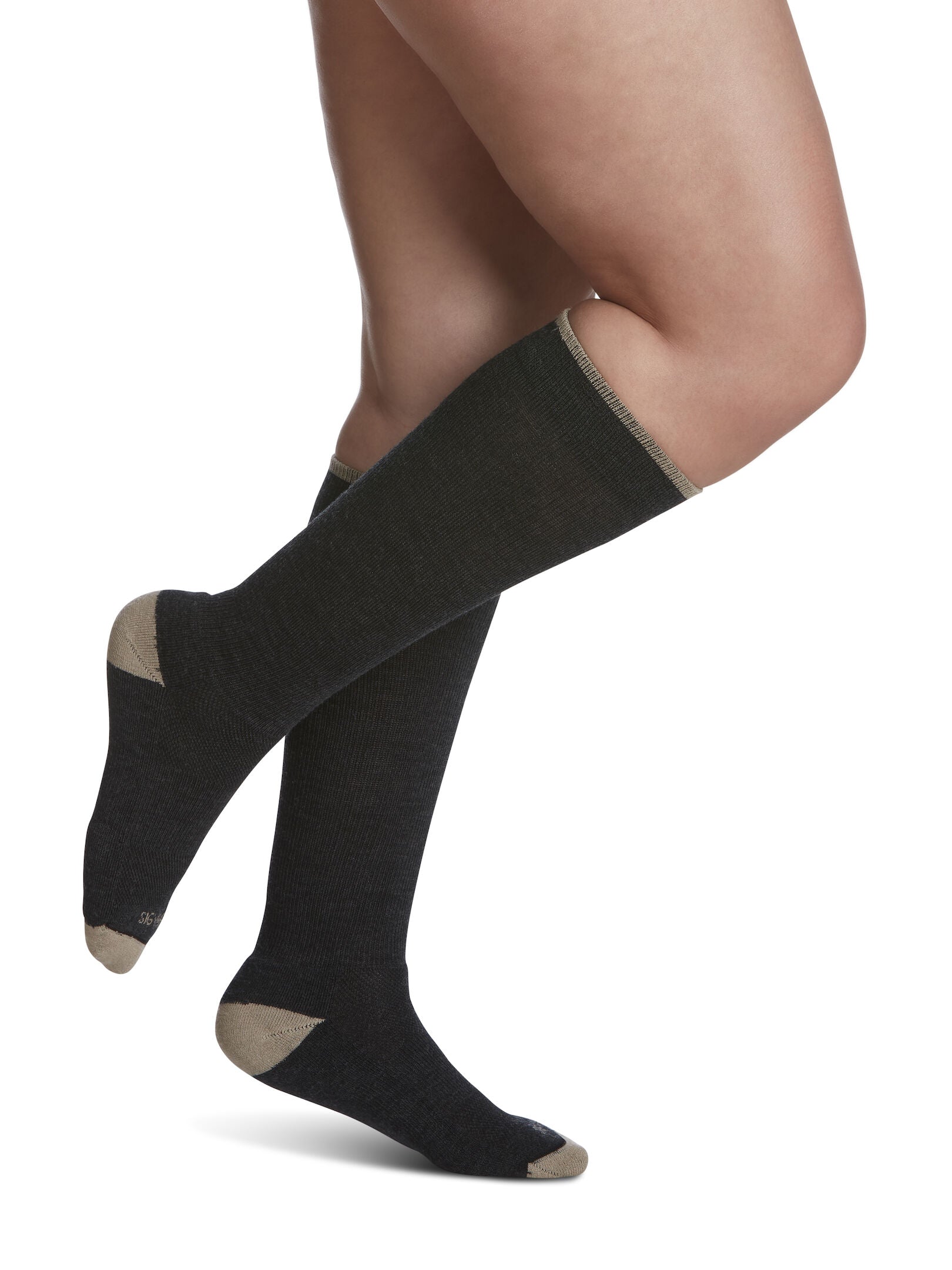 Black Merino Flight Socks